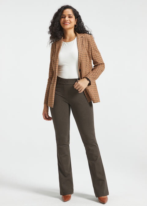 PRESALE ⏰ 7-Pocket DPYP™ Dress Pant Yoga Pants | Bootcut (Heather Brown)