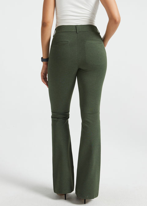 PRESALE ⏰ 7-Pocket DPYP™ Dress Pant Yoga Pants | Bootcut (Heather Olive)