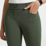 PRESALE ⏰ 7-Pocket DPYP™ Dress Pant Yoga Pants | Bootcut (Heather Olive)