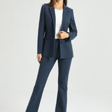 Classic Blazer | Stretch Ponte (Navy)