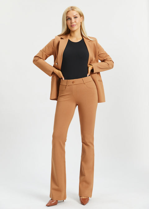 7-Pocket DPYP™ Dress Pant Yoga Pant | Bootcut (Sandalwood)