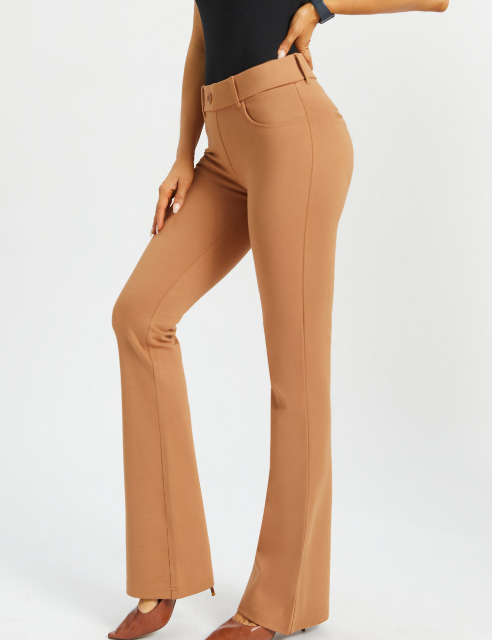 7-Pocket DPYP™ Dress Pant Yoga Pant | Bootcut (Sandalwood)