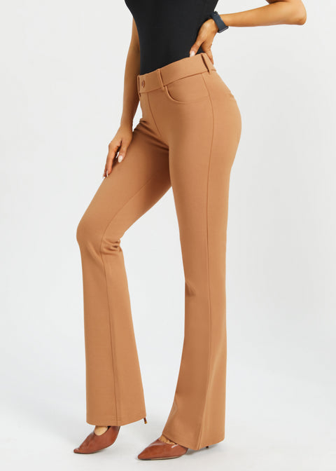 7-Pocket DPYP™ Dress Pant Yoga Pant | Bootcut (Sandalwood)
