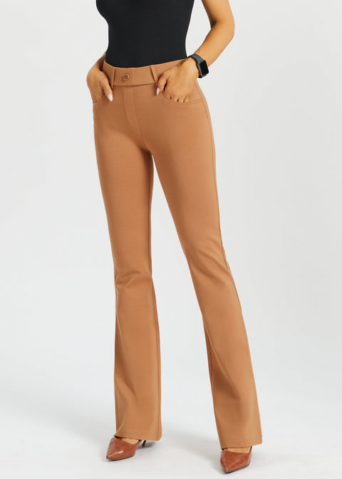 7-Pocket DPYP™ Dress Pant Yoga Pant | Bootcut (Sandalwood)
