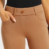 7-Pocket DPYP™ Dress Pant Yoga Pant | Bootcut (Sandalwood)