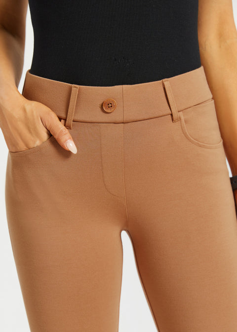 7-Pocket DPYP™ Dress Pant Yoga Pant | Bootcut (Sandalwood)