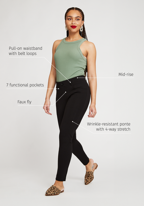7-Pocket DPYP™ Dress Pant Yoga Pant | Skinny (Black)