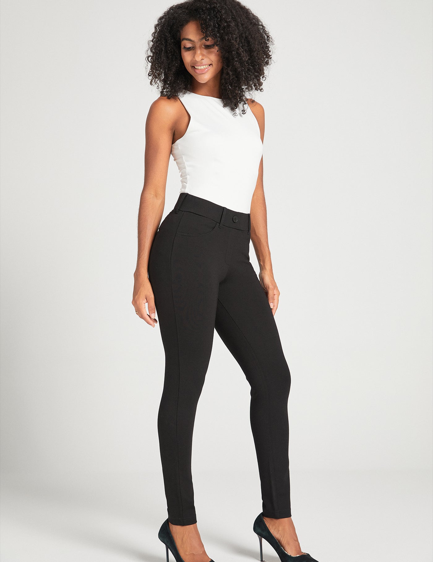 7-Pocket DPYP™ Dress Pant Yoga Pant | Skinny (Black)