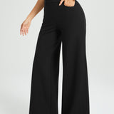 7-Pocket High-Waist DPYP™ Dress Pant Yoga Pant | Wide (Black)