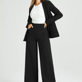 7-Pocket High-Waist DPYP™ Dress Pant Yoga Pant | Wide (Black)