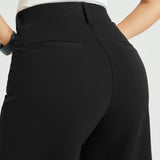 7-Pocket High-Waist DPYP™ Dress Pant Yoga Pant | Wide (Black)