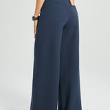 7-Pocket High-Waist DPYP™ Dress Pant Yoga Pant | Wide (Navy)