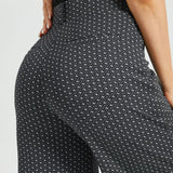 7-Pocket High-Waist DPYP™ Dress Pant Yoga Pant | Wide (Black White Geo)