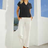 Camp Shirt | Linenette (Black)