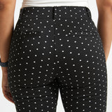 Classic Dress Pants | Bootcut - Jacquard (Black Ivory Dot)