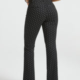 Classic Dress Pants | Bootcut - Jacquard (Black Ivory Dot)