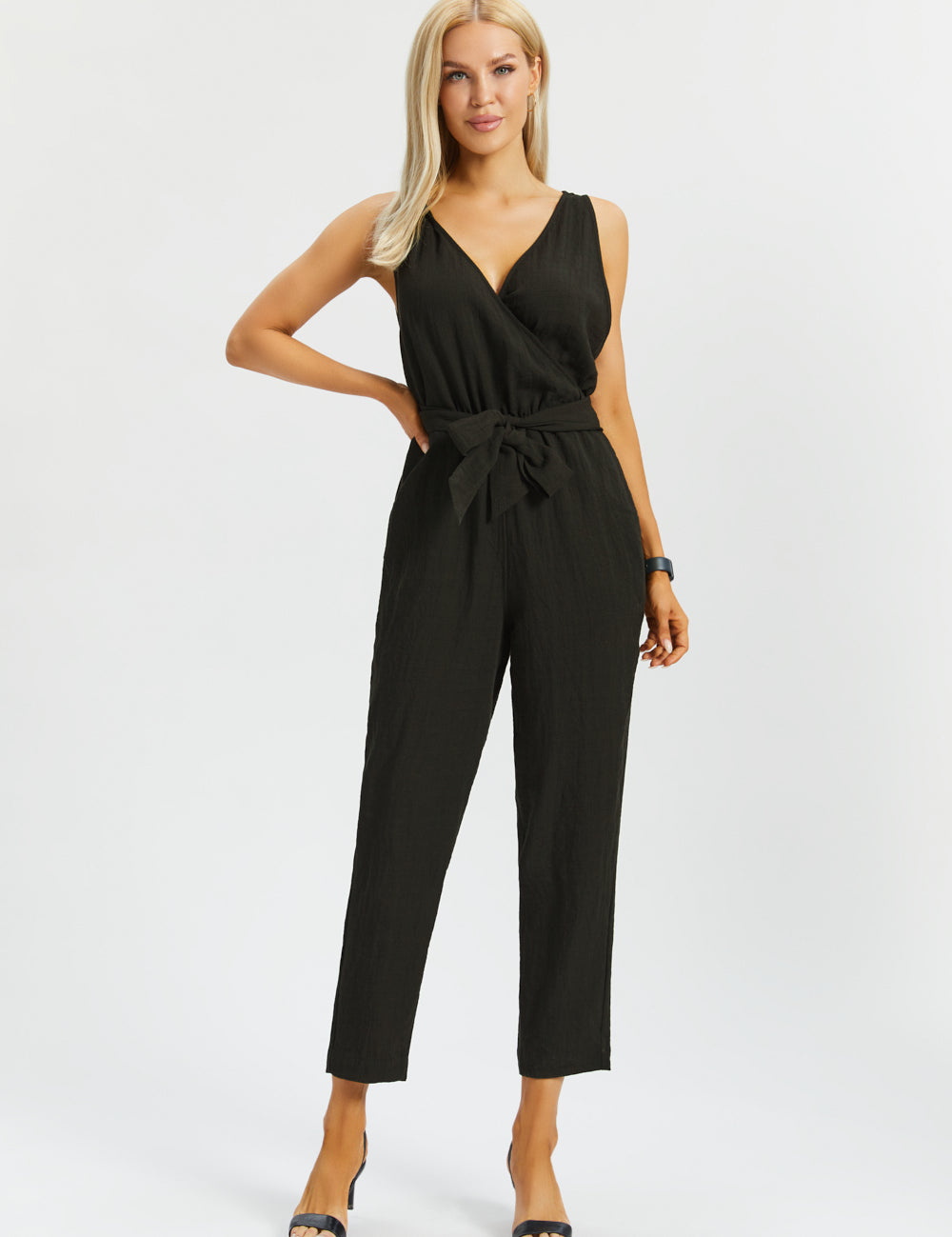 Drift Jumpsuit | Linenette (Black)