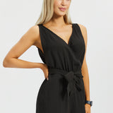 Drift Jumpsuit | Linenette (Black)
