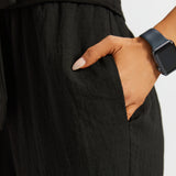 Drift Jumpsuit | Linenette (Black)