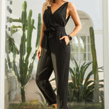 Drift Jumpsuit | Linenette (Black)