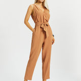 Drift Jumpsuit | Linenette (Sandalwood) - Final Sale