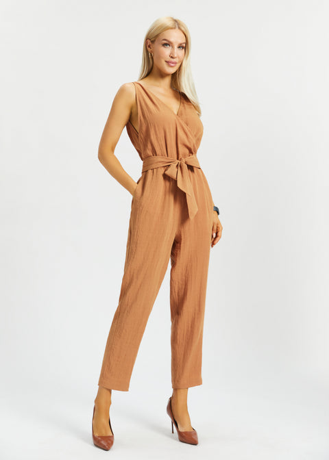 Drift Jumpsuit | Linenette (Sandalwood)