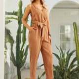 Drift Jumpsuit | Linenette (Sandalwood) - Final Sale