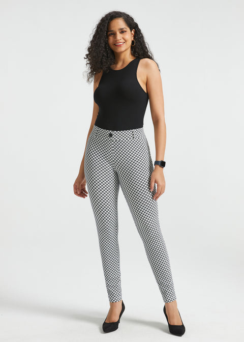 PRESALE ⏰ Classic DPYP™ Dress Pant Yoga Pant | Skinny (Black Ivory Catstooth)