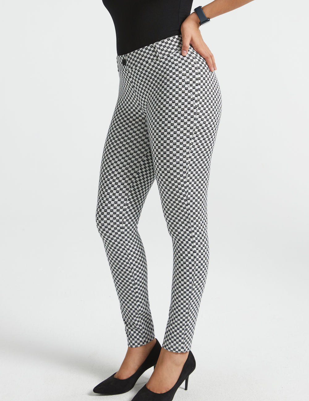 PRESALE ⏰ Classic DPYP™ Dress Pant Yoga Pant | Skinny (Black Ivory Catstooth)