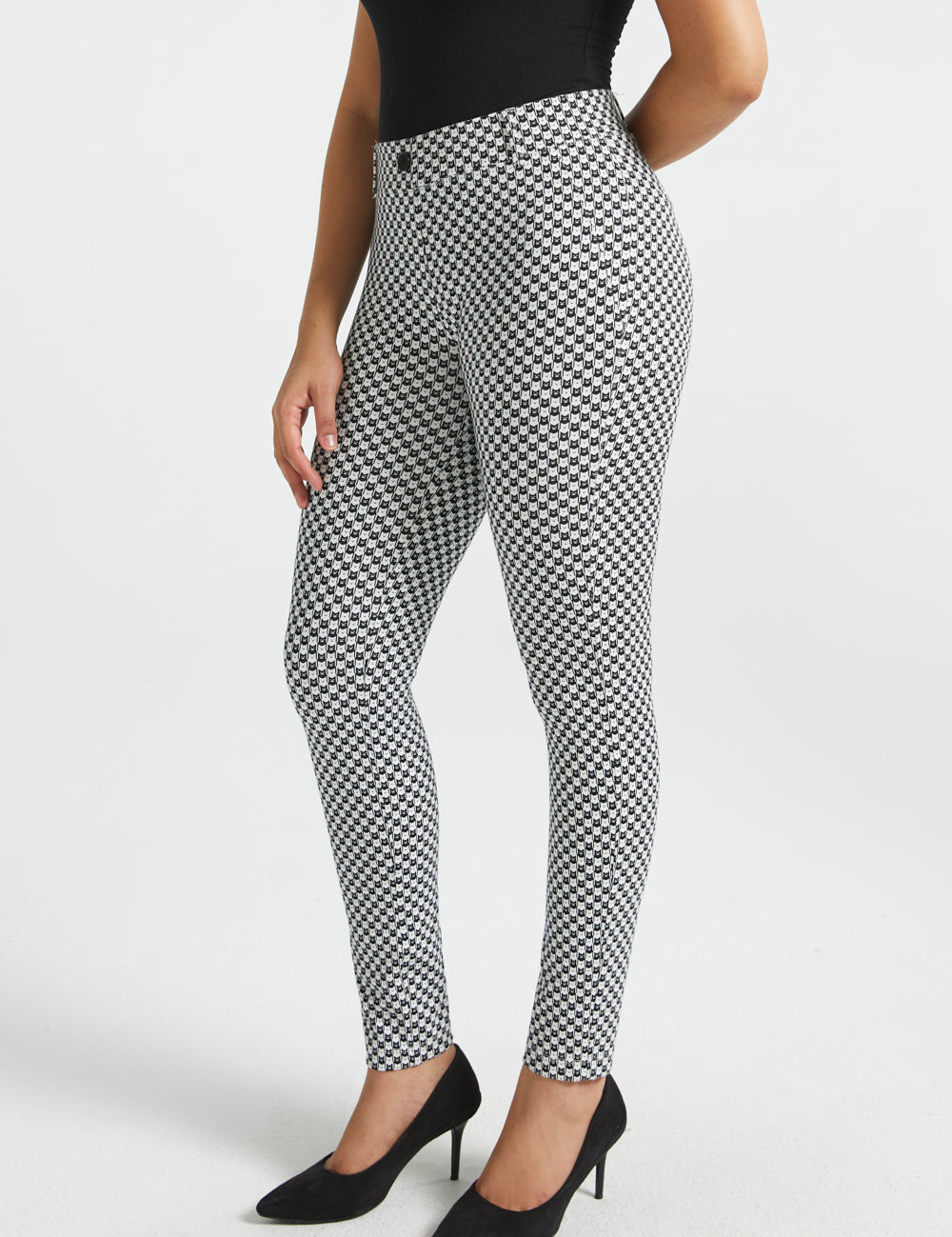 PRESALE ⏰ Classic DPYP™ Dress Pant Yoga Pant | Skinny (Black Ivory Catstooth)