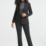 Classic Blazer | Knit Jacquard (Black Ivory Dot)