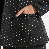Classic Blazer | Knit Jacquard (Black Ivory Dot)
