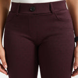 7-Pocket Dress Pants | Straight - Jacquard (Burgundy Black Dot)