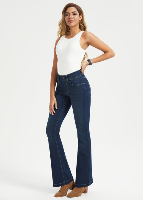 Signature Mid-Rise Denim | Flare (Roma Wash)