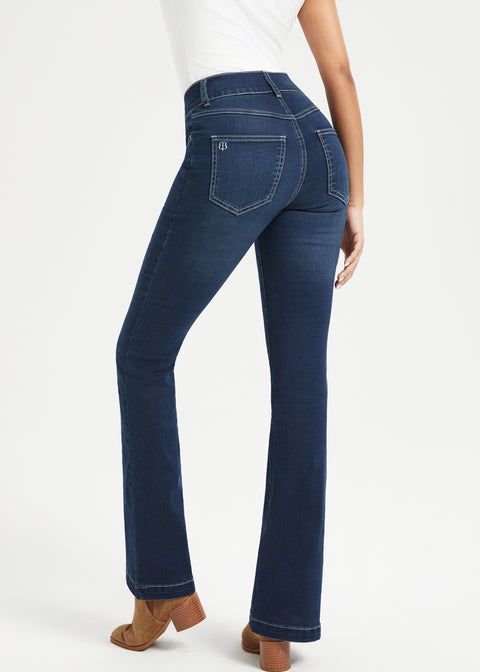Signature Mid-Rise Denim | Flare (Roma Wash)