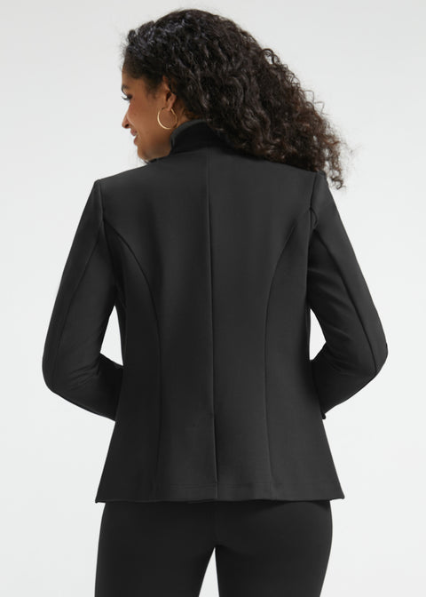 All-Day Blazer | Stretch Ponte (Black)