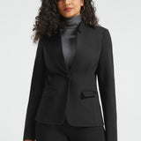 All-Day Blazer | Stretch Ponte (Black)