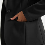 All-Day Blazer | Stretch Ponte (Black)