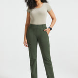PRESALE ⏰ Parker Utility DPYP™ Dress Pant Yoga Pants | Straight (Heather Olive)