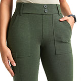 PRESALE ⏰ Parker Utility DPYP™ Dress Pant Yoga Pants | Straight (Heather Olive)